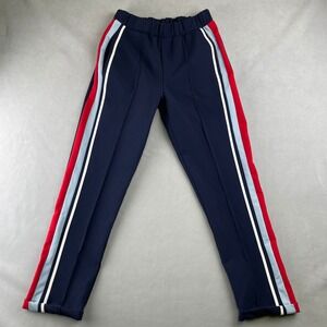 Zara Dark Blue Joggers with Red and White Accents